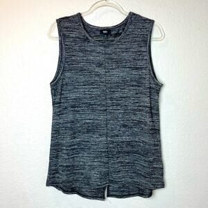 MOSSIMO Black Heathered Tank with Cross Back Size M
